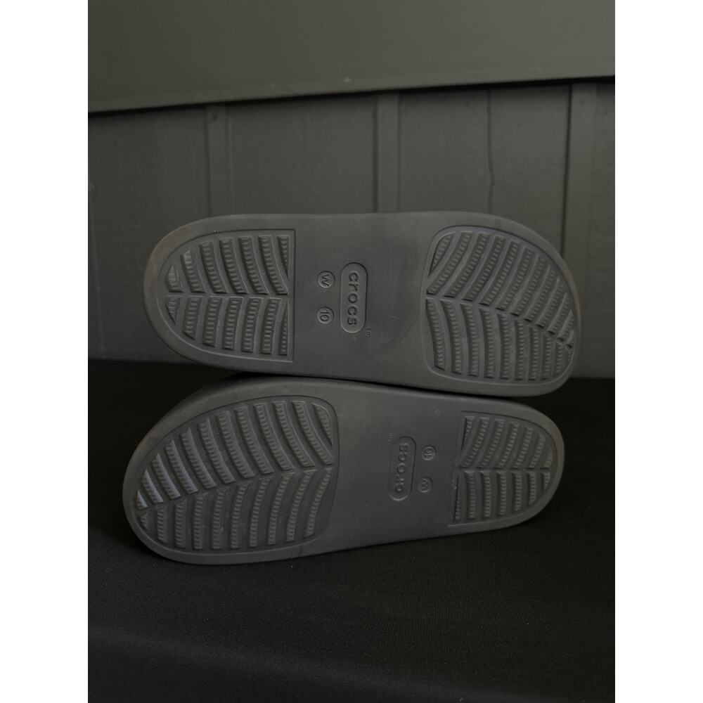 Crocs Dylan Platform Clog Slip On Black Mules Shoes Size 10 - Picture 12 of 16